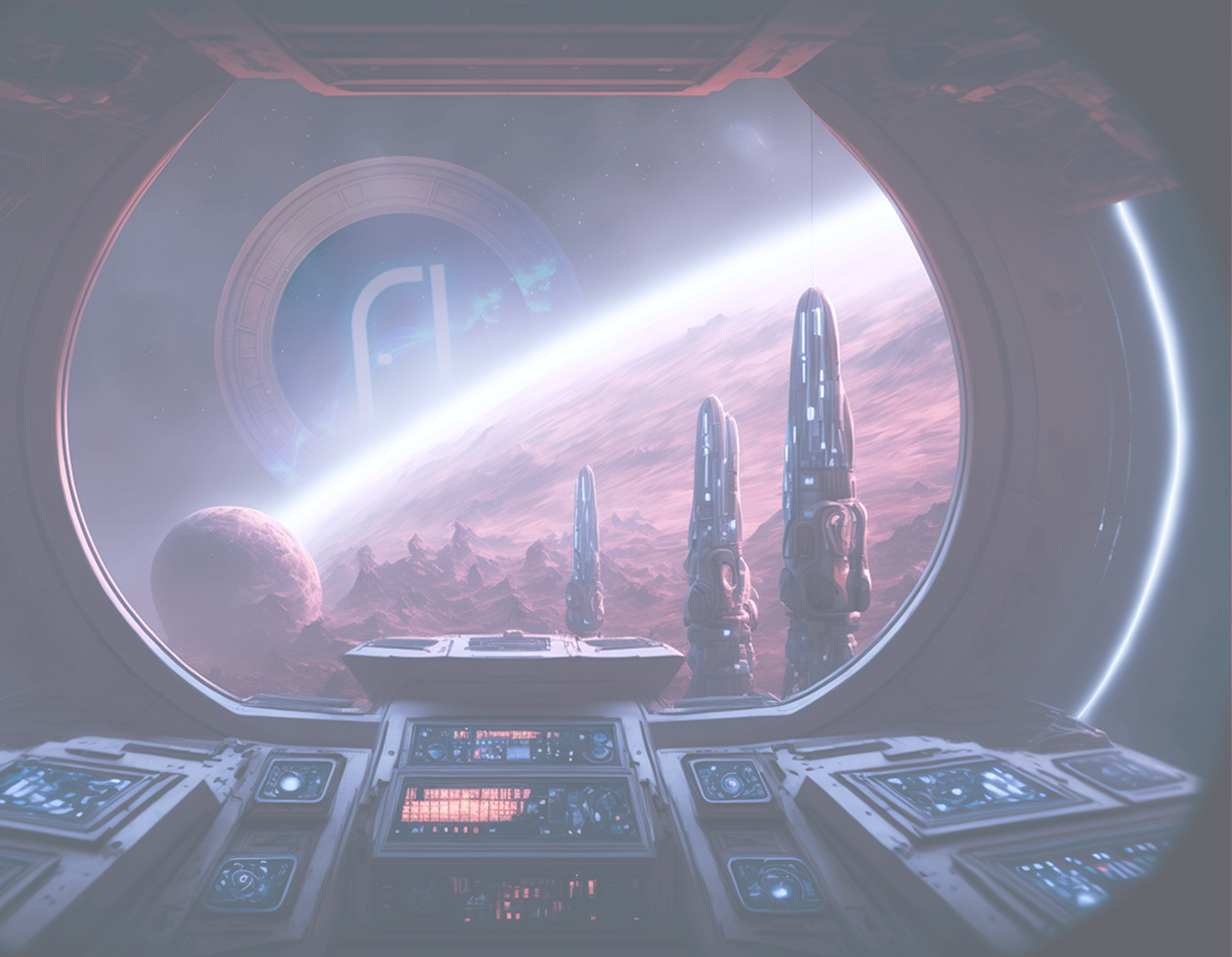 Spaceship interior view